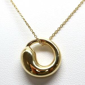 TIFFANY&Co.(ティファニー）箱付き!!《K18 エターナルサークルネックレス》M 5.9g 約69cm ペレッティjewelry ジュエリー necklace ED8/ED8