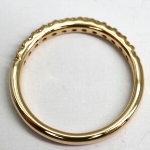 4℃(ヨンドシー)《K18 天然ダイヤモンドハーフエタニティリング》M 2.5g 約12号 diamond ring 指輪 jewelry ジュエリー EB3/EB3の画像6