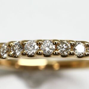 4℃(ヨンドシー)《K18 天然ダイヤモンドハーフエタニティリング》M 2.5g 約12号 diamond ring 指輪 jewelry ジュエリー EB3/EB3の画像5