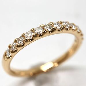4℃(ヨンドシー)《K18 天然ダイヤモンドハーフエタニティリング》M 2.5g 約12号 diamond ring 指輪 jewelry ジュエリー EB3/EB3の画像2