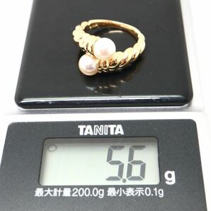 TASAKI(田崎真珠)《K18 アコヤ本真珠リング》A ◎5.6g 約10号 パール pearl ring 指輪 jewelry ジュエリー ED5/ED5の画像8