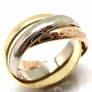 Cartier(カルティエ)箱/証明書付き!!《K18(750)トリニティリング》A 約7.2g 約6号 ring 指輪 jewelry ジュエリー EF1/EF1の画像3