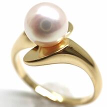 MIKIMOTO(ミキモト)良質!!《K18 アコヤ本真珠リング》A 3.9g 約11.5号 pearl パール ring 指輪 jewelry ジュエリー EC1/EC1_画像3