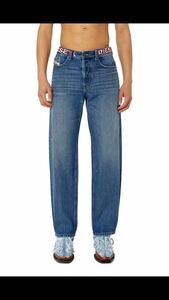 23AW DIESEL Straight Jeans 2010 D-Macs size28 ディーゼル ストレートジーンズ デニム パンツ 刺繍