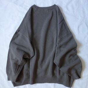 美品 2021SS ドゥーズィエムクラス Deuxieme Classe wear out sweat スウェット トレーナー オーバーサイズ カーキの画像6