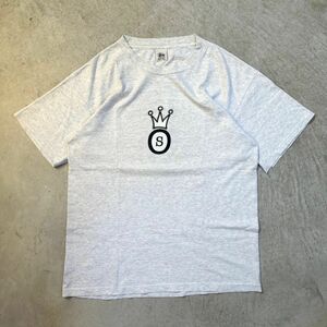 1990s OLD STUSSY 白タグ Sクラウン オールド ステューシー　L