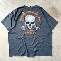 HARLEY-DAVIDSON XXXL グレー HARLEY-DAVIDSON 両面プリント Tシャツ ハーレーダビッドソン_画像2