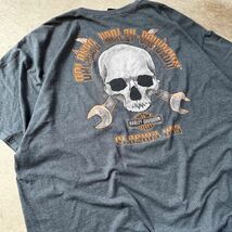 HARLEY-DAVIDSON XXXL グレー HARLEY-DAVIDSON 両面プリント Tシャツ ハーレーダビッドソン_画像6