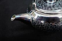 ◆未使用 特選黄銅製 いぶし銀本舗 茶器揃 急須 茶筒◆/消費税0円_画像3