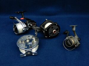 ★リール まとめてOlympic 100m/m HIGH SPEED／RYOBI 80胴突／SZM SF 200X／DAIWA ST-3000 DX★釣り具/部品取り/消費税0円