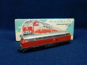 ★鉄道関連品11 HOゲージ メルクリン DB 216 025-7 箱付★ディーゼル機関車/MARKLIN3075/鉄道模型/動力車/ジャンク品/消費税0円