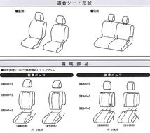 ダイハツ 軽自動車 H29.11-R3.12 型式 S321V S331V ハイゼットカーゴ クルーズ 専用 撥水加工 布製 防水シートカバー 車1台分セット 黒_画像5