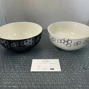 ● Noodles bowl 坂本乙造商店 創業1900年 うるし 伝統工芸品 産直ギフト 食器 ボウル 2セット 未使用品 ●の画像1