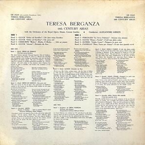 英LONDON OS 25225. テレサ・ベルガンザ 18世紀のオペラ・アリア集の画像2