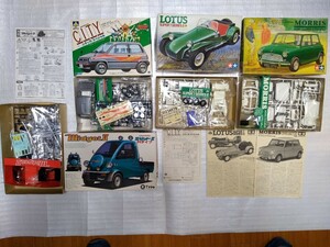 ミニクーパー ロータススーパー7 ホンダ シティ ダイハツ ミゼット タミヤ アオシマ フジミ プラモデル