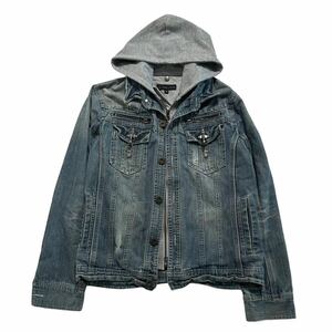 00s Japanese Label in the attic Y2K denim jacket 14th addiction share spirit ifsixwasnine civarize lgb goa kmrii TORNADO MART 