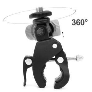 カメラ用 自転車 ハンドルバー GoPro (互換品) ゴープロ アクセサリー ハンドル マウント アクションカメラ ウェアラブルカメラ 挟むの画像4