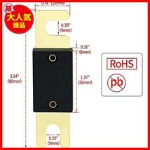 【最後の１つ！】 Heschen (ハドソン電気) 車 ANLヒューズホルダー ANLヒューズ 30A 自動車 バイク オーディオサブウーファー 用品 金色_画像7