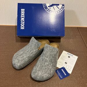 ビルケンシュトック ダボス グレー 灰色 BIRKENSTOCK Davos 41 26.5㎝ ドイツ製 チューリッヒ アリゾナ ボストン サンダル 新品 未使用