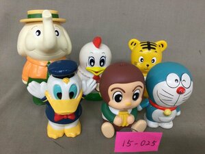 *15-025* savings box Doraemon / Donald / Zojirushi .. san /JA character monkey, tiger, chicken sofvi figure 6 point together [80]