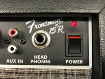 ★２２―０１０★アンプ　Fender/フェンダー Frontman 15R 通電確認済 ジャンク品 ギターアンプ 音響機材 オーディオ機器 [100]_画像5