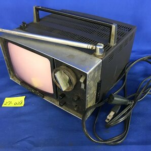 ★２７―０２８★テレビ SONY/ソニー 5-303 通電確認済 小型 トランジスタ マイクロテレビ 白黒テレビ 1960年代 昭和レトロ[80]の画像1