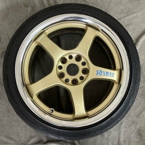 【1000円売り切り】RAYS グラムライツ 57PRO 18x8J+40 5H PCD114.3 Pinso Tyres PS91 225/40ZR18 1本 Kの画像1