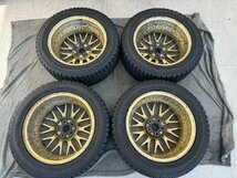 【\1000円売り切り】【中古品】【引取り歓迎】BBS RG362　ゴールド 4本セット 16インチ　6.5J　48 ok_画像4