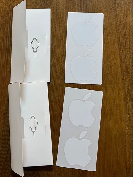 Apple iPhone アップルロゴステッカー simピン