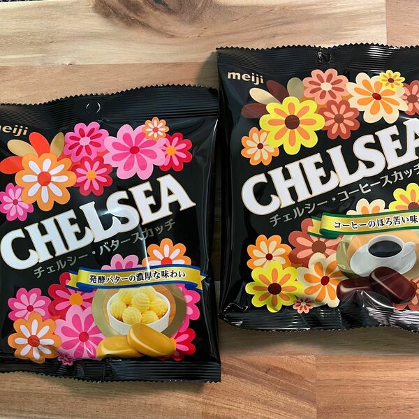 CHELSEA チェルシー バタースカッチ コーヒースカッチ 2袋 飴　明治チェルシー　meiji