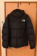 【美品】 ノースフェイス/THE NORTH FACE★ダウン ヌプシフーディ ND92331 ブラック★メンズXL 現行最新モデル_画像1