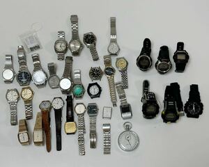 腕時計まとめてジャンク32個CASIO カシオ G-SHOCK SEIKO セイコーCITIZEN シチズン懐中時計　メンズ 腕時計