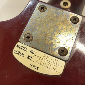 【ジャンク】TEISCO E-2L セミアコ ギター 《音出し可・ペグ回りにくい》テスコ 0フレット エレキギター 引き取り可 ◆の画像7