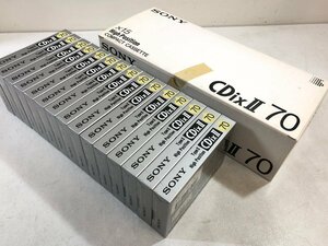 【未開封まとめて 15本】カセットテープ SONY『CDixⅡ70分』ハイポジション HIGH POSITION TYPEⅡ (CrO2) 生テープ ソニー ▲店