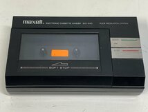 【ジャンク】maxell EW-340 マクセル ELECTRONIC CASSETTE WINDER カセットテープ ワインダー 巻き戻し機 MADE IN JAPAN □_画像1