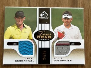 Charl Schwartzel・Louis oosthuizen 35枚限定トーナメント実使用ジャージsp authentic golf タイガーウッズ