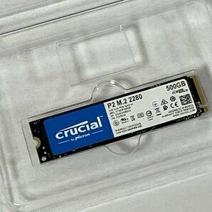 ◆開封 未使用新品◆ crucial SSD 500GB M.2 2280 NVMe CT500P2SSD8 Micron マイクロン クルーシャルの画像1