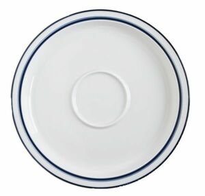 DANSK Dance kBISTORO Bistro 2 -ply blue line platter large plate 29.5cm party plate heat-resisting plate plate white vessel DANSK-BIS-BL-PL-30