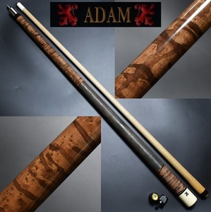 ★Adam cue/アダムキューリザード本革 18山 ジョイントプロテクター付属