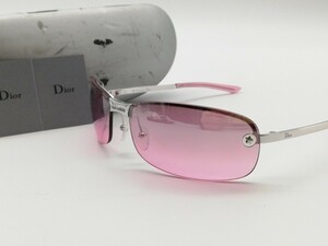 Christian Dior クリスチャンディオール サングラス ピンク シルバー YB7DU 