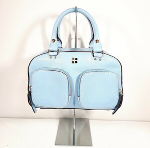 CD672LL kate spade new york ケイトスペード ニューヨーク ハンドバッグ 腕掛け ミニボストンバッグ レザーバッグ ブルー 革バッグ