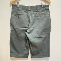 H7289gL メキシコ製 Dickies ディッキーズ サイズ40×28 (M位) ハーフパンツ ワークパンツ グレー メンズ ストリート カジュアル 古着_画像2