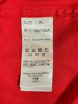 H7307gL Dickies ディッキーズ サイズXL 法被 はっぴ ハッピ 羽織り 甚平 半纏 シャツ レッド メンズ イベント 祭り 大きいサイズ 綿100%_画像7