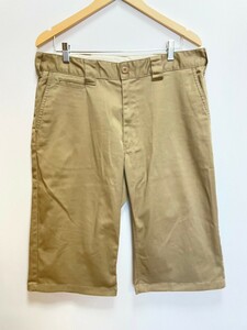 H7277gL Dickies ディッキーズ ウエスト97cm(XL位) ハーフパンツ ワークパンツ ベージュ メンズ 大きいサイズ ストリート スケーター