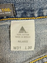 H7276gL メキシコ製 Levi's SILVER TAB リー バイス シルバータブ RELAXED サイズ31×30 (M位) デニムパンツ ジーンズ ジーパン ブルー_画像7