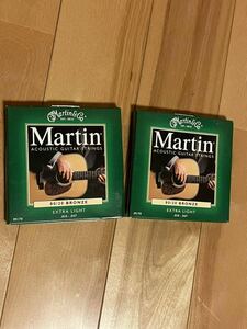 新品　未使用　廃盤　Martin 弦 マーチン アコースティックギター MARTIN LIGHT アコギ　当時物