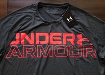 【既決USA】アンダーアーマー ★ UNDER ARMOUR@完売胸元&背中【UNDER ARMOUR】ロゴ入半袖【UA Men's Tech 2.0 Wordmark T-Shirt】Grey@@2XL_画像6