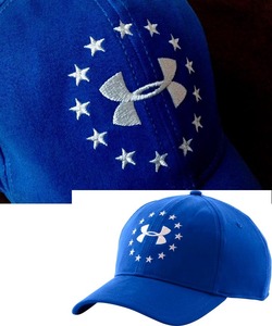【既決USA】アンダーアーマー★UNDER ARMOUR@完売刺繍【STAR】ロゴ入キャップ【Under Armour Men's Freedom Logo Cap】@Dark Blue