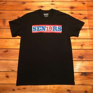 SEN19RS プリントTシャツ　Tシャツ GILDAN Mサイズ ブラック　アメリカ古着　USA古着