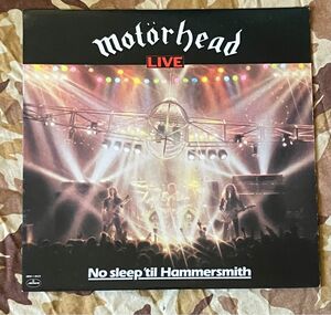 【US盤】Motorhead / No Sleep 'Til Hammersmith LP レコード